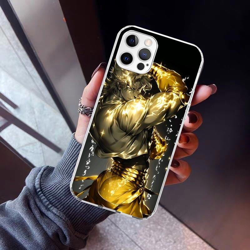 JoJo Adventure Dio Diego Brando Phone Case For iPhone 17 Air 11 13 Mini 14 15 Plus 16 12 Pro Max 16E SE 7 8 Pattern Soft TPU Bac
