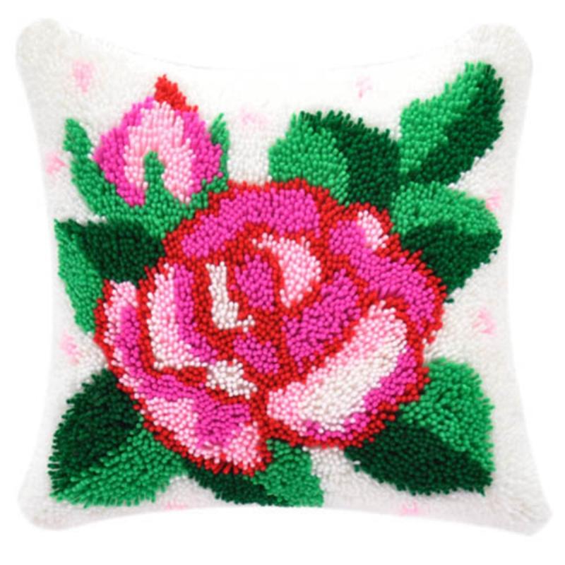 

Рукоделие Декор Цветок Крючок для защелкивания Коврик Набор Сделай сам Незаконченная Пряжа для вязания Крючком Коврик Коврик для пола Картина Ковер Вышивка Крестом