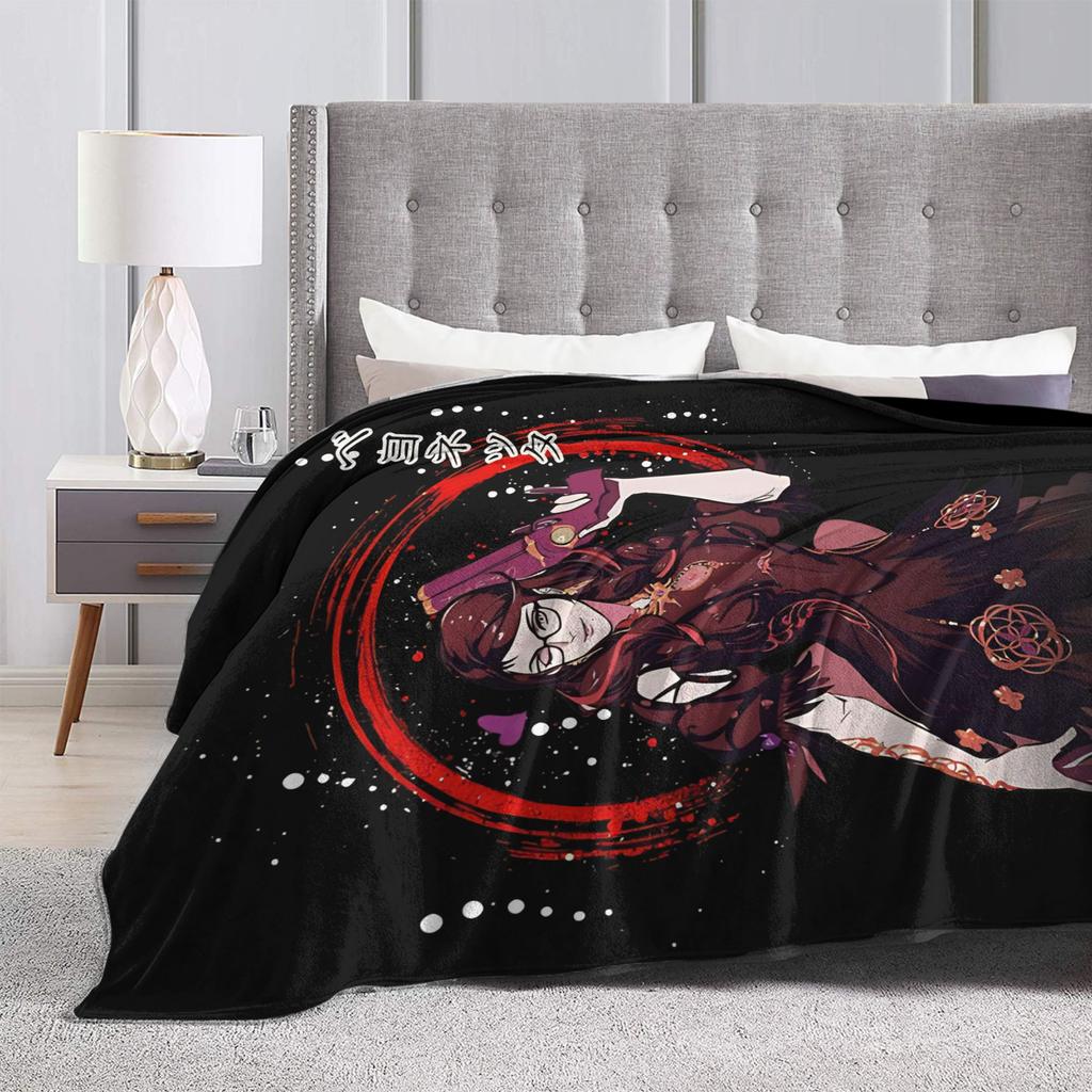 Bayonettas And Cereza Knitted Blanket Flannel Throw Blanket Airplane Travel Decoration Soft Warm Bedsprea,