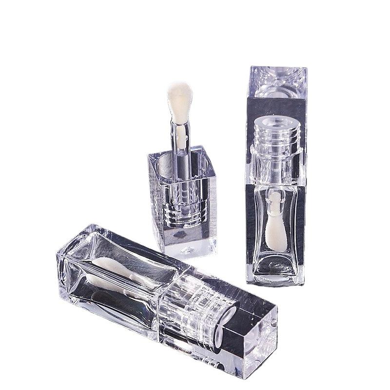 8ml Large Brush Lip Gloss Empty Tube, Refillable Lip Glaze Container, Cosmetic Split Packaging with Applicator