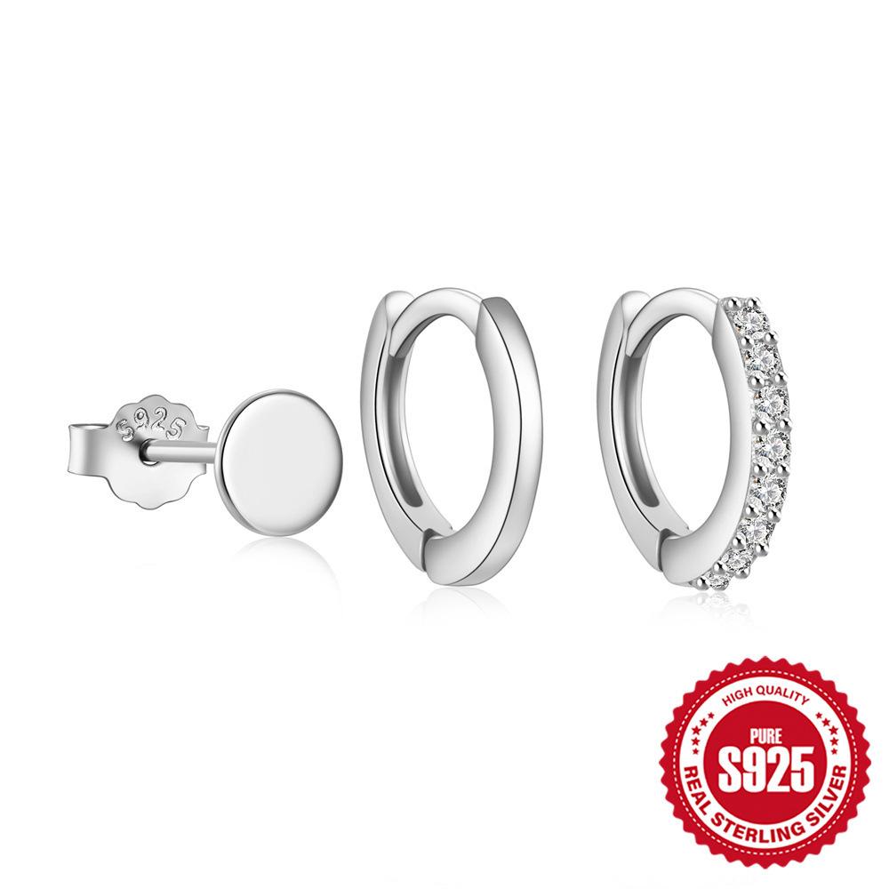 Triple Diamond Wear Earrings Earrings Earrings Set 3 Earrings Set