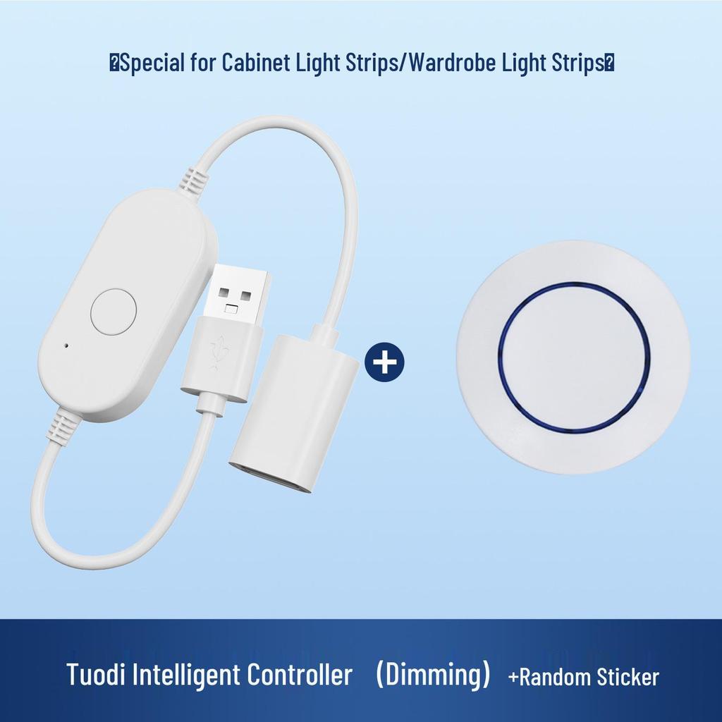 Smart WiFi Switch for Cabinet/Wardrobe Light Strip with Mijia App Integration, Voice Control, and Cycle Timer.
