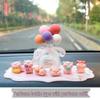 Celebrity Pig Car Ornament: Cute Console Decoration & Air Freshener Holder