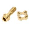 Front Derailleur Screw Gasket Ti Alloy Fixed Set Kit Arc Half Moon Washer Hallow Gold