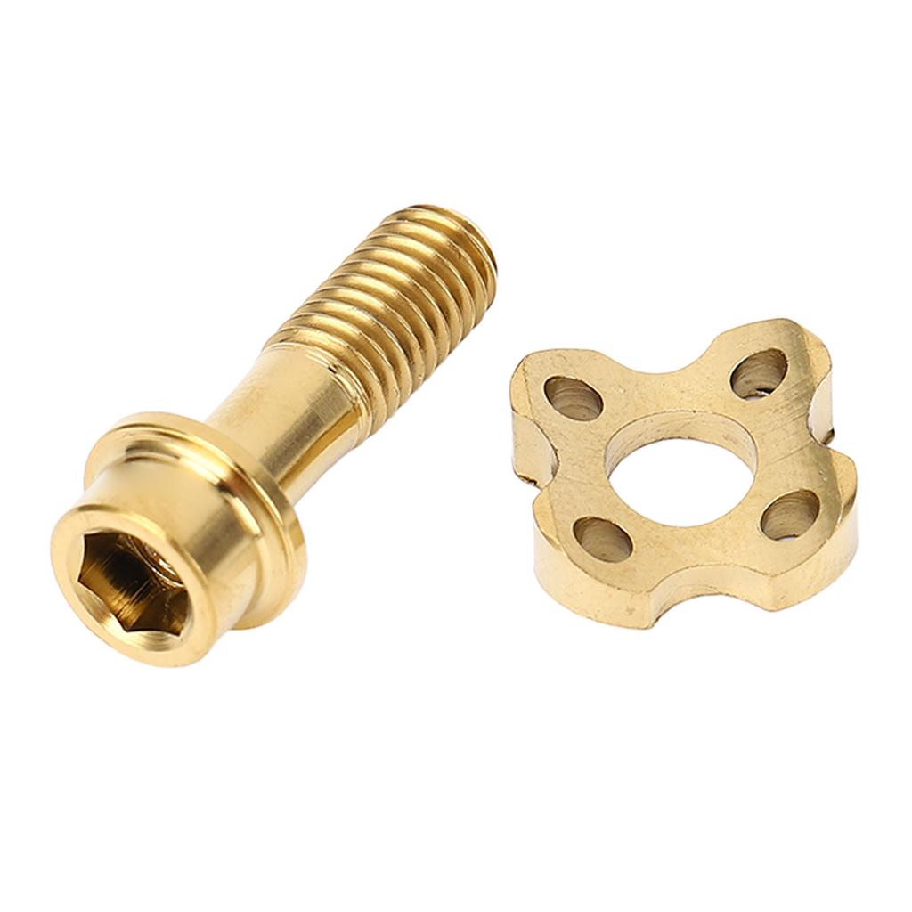 Front Derailleur Screw Gasket Ti Alloy Fixed Set Kit Arc Half Moon Washer Hallow Gold