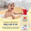 LuvLap Baby Wash & Shampoo 400ml - Gentle 2-in-1 Head To Toe Cleanser with Oatmeal & Shea Butter, Paraben & Tear Free