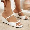 Fashion Women Comfortable Elegant Wedge Sandals Fashion Beach Designer Shoes for Women 2025 Summer Anti-slip Outdoor Platform Sandals