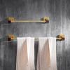 Holz Badezimmer Handtuchstange Gebürstetes Gold Wandmontage Handtuchhalter Aluminium Duschhandtuchhalter Einzelstange Handtuchständer 40cm-60cm