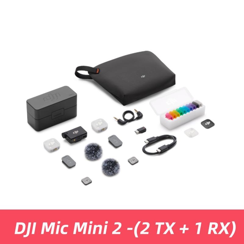 DJI Mic Mini 2 Wireless Lapel Mic Dual Channel Professional Audio Recording for Smartphone DSLR Vlog Creator Mic Mini 2