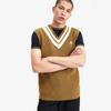 Fred Perry [Sharp] Striped Trim V-Neck Vest (P96) Afpm2416524-P96