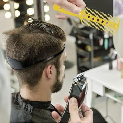 Professional Men Hair Clipper Guide Comb 7 Sizes Set Haircut Ruler Band Limit Comb Salon Hair Cutting Tool Grooming Trimming Kit