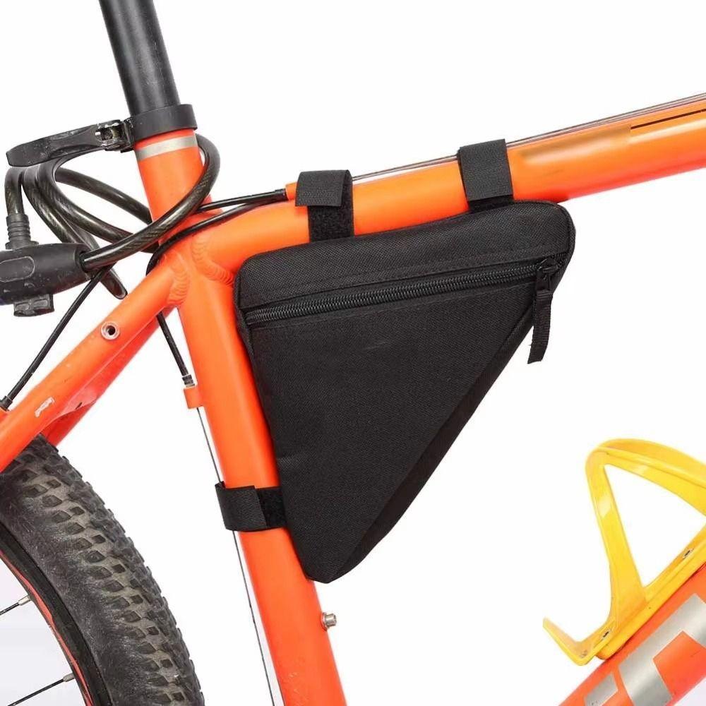 Polyester Bicycle Triangle Bag Storage Saddle Frame Pouch Bike Beam Hanging Bag  Bike Accessories