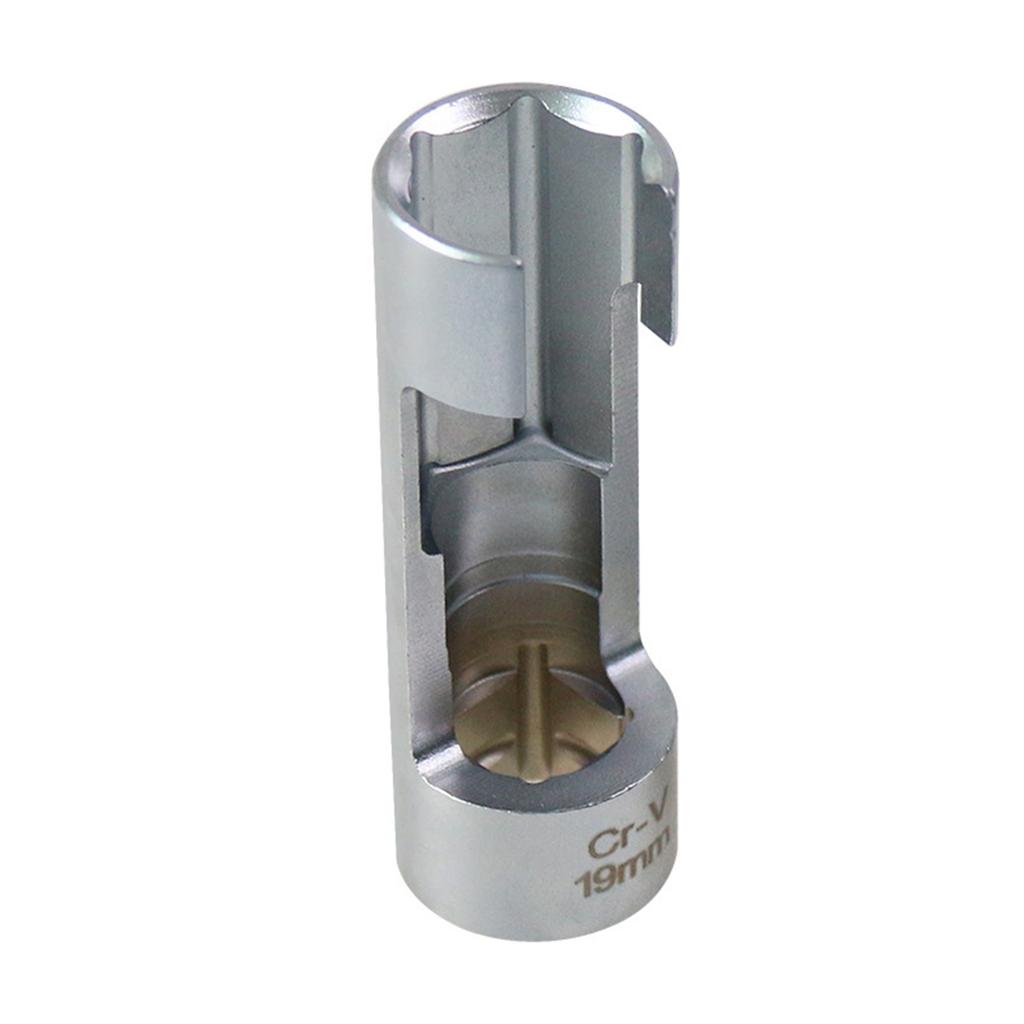 High Efficiency 17mm/19mm Oil Line Removal Tool Steel Diesel Injector Fuels Pipe Socket Sleeve for Comfortable Grip