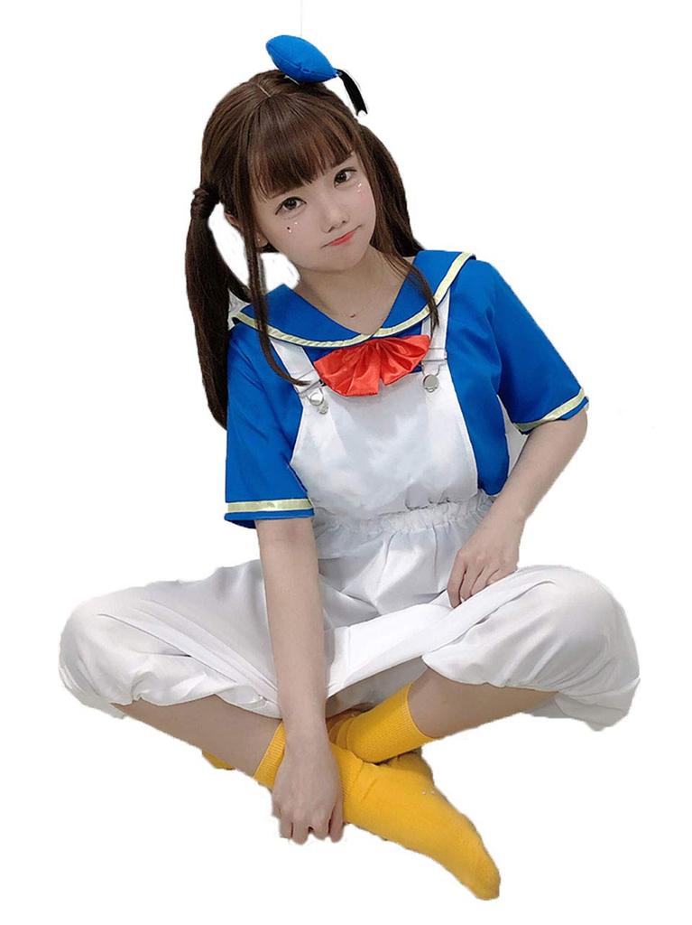 [Milky Time] Donald Duck Cosplay Halloween Donald Duck-Style Sailor Suit (Overalls)