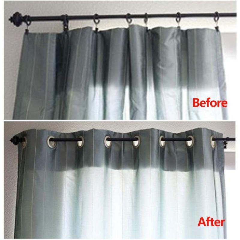 32pcs Vintage Style Curtain Grommets - Low Noise Nanoscale Plastic Eyelet Rings for Roman Shades & Drapery, Durable & Smooth Gliding Design