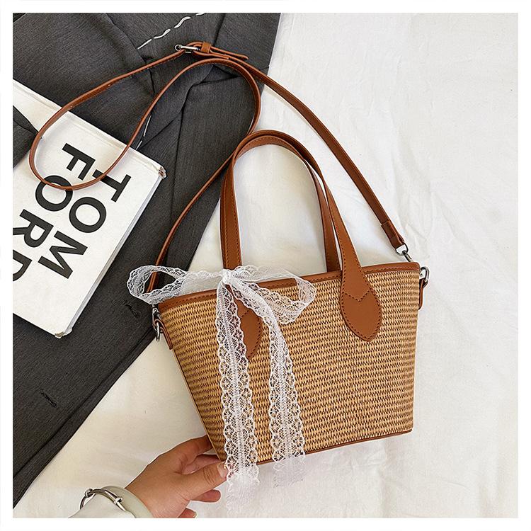 Woven Women's Handbag, High-end Bag, Niche Design, Large-capacity Versatile Commuter Women's Shoulder Messenger Bag