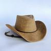 Cappelli da Cowboy Occidentali per uomo Cappello da Cowboy Etnico in Ecopelle Bordo regolabile Cappelli da Donna Cappellini antivento vintage sombrero Taglia Grande