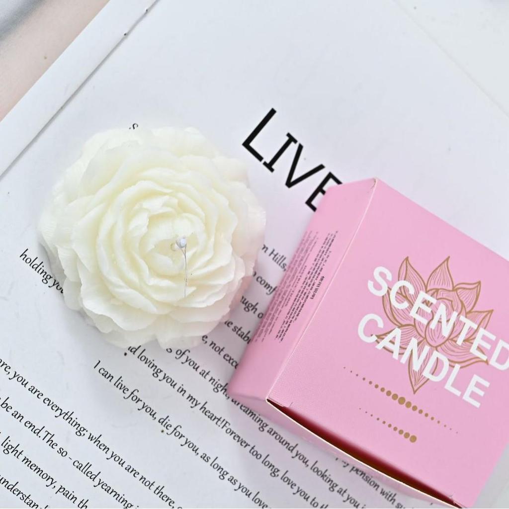 Peony Scented Candle: Creative Teacher's Day & Birthday Party Favor Gift