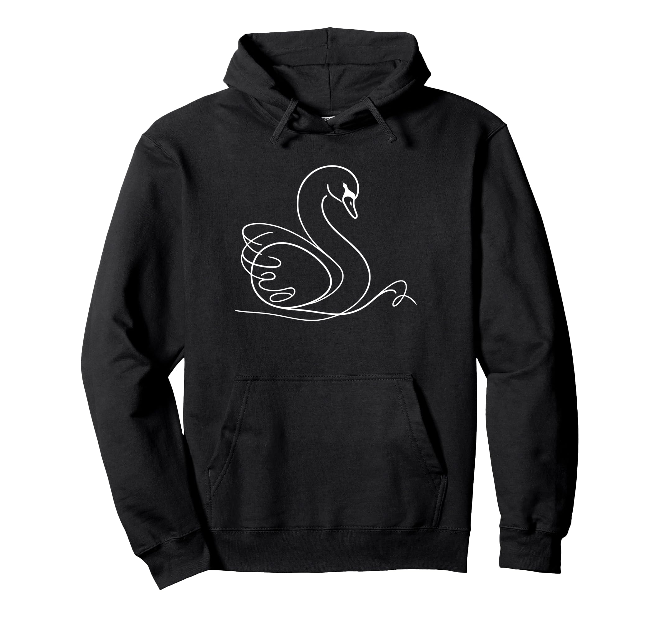 

Line Art Bird/Ornithologist Trumpeter Swan Hoodie