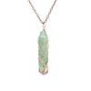 Ancient Red Copper Wound Tree Of Life Natural Crystal Hexagonal Prism Necklace Fortune Tree Necklace N