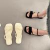 Woman Shoes Flat Rubber Open Toe Sandals for Women Roman Style Footwear 2025 Trending Luxury Chic and Elegant Sales Daily Trend