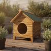 Wasserdichtes Outdoor-Katzenhaus Wetterfest Holz Stabil Isoliert für