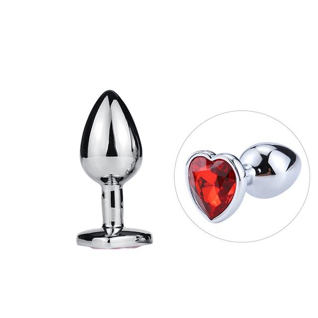 Juguetes sexuales con tapón Anal de acero inoxidable liso, tapón Anal, joyería de cristal, entrenador para mujeres, hombre, consolador Anal Runyu, Sex Shop para adultos