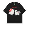 2026 Hello Kitty Cartoon Cat Fun Shortsleeved Tshirt for Both Unisex and Women  Fit Pure Cotton Sweet and Cool Style Top