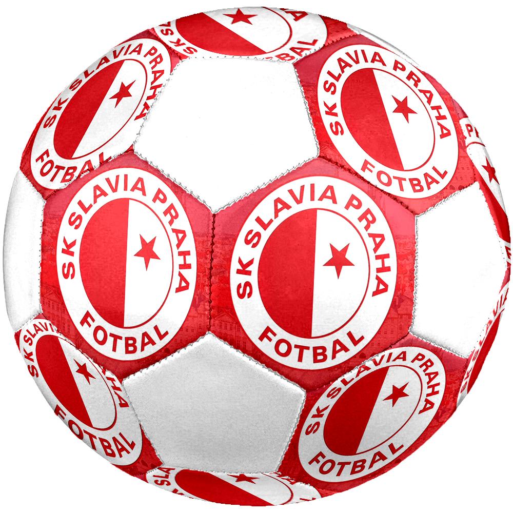 SK Slavia Praha Soccer Ball, Colorful, Suitable for All Ages, Machine-stitched, PVC Material, Competition Grade, Durable and High Bounce