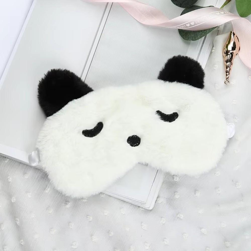 Cute Plush Sleep Eye Mask Skin-friendly Sleeping Eye Cover New Eyepatch Nap Dream Night
