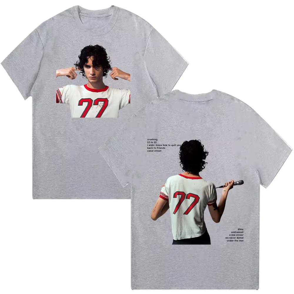 Trička I Barely Know Her Zpěvák Grafika Y2K Bavlna Vysoká Kvalita Krátký Rukáv Unisex Dárek pro Fandy Top Podzimní a zimní spodní prádlo