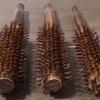 Small Round Hairbrush with Boar and Nylon Bristles Perfect for Blow Drying and Styling Short Thin Fine Hair