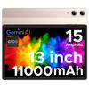 DOOGEE TAB E3 PRO Android 15 AI Tablet, 13'' IPS FHD Screen(7.9MM Ultra-thin), 32(8+24)GB 256GB, 11000mAh Battery