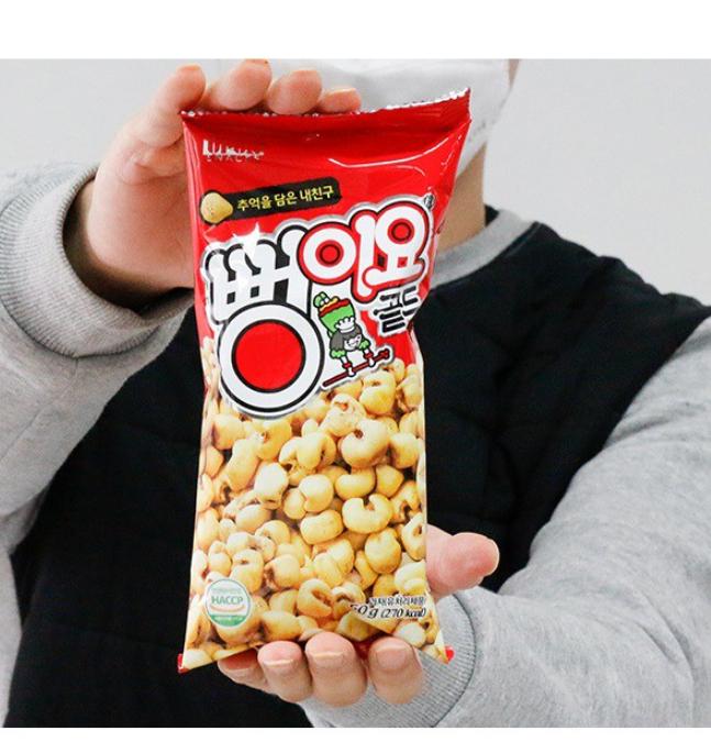 Ppung-I-Yo Gold 60g | Korean Traditional Puffed Corn Snack