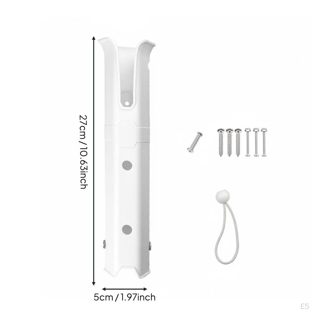 Single Tube Rod Holder Portable Fishing Pole Bracket Easy Installation Boat Rack for Boaters,