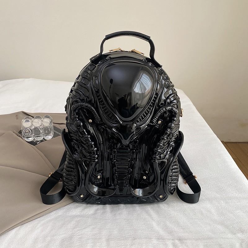 Niche Bag Women's Y2k Unique Shaped Backpack Personality Street Punk Style Unisex Commuter
