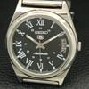 VINTAGE SEIKO 5 AUTOMATIC 7005A JAPAN MENS BLACK COLOR DIAL WATCH A708505-1