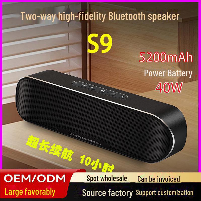 "S9Pro High-Power Portable Bluetooth Speaker with Heavy Bass and TWS Connectivity"
