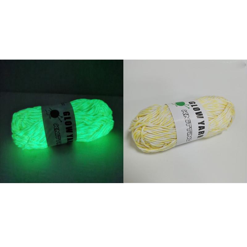 

Функциональная светящаяся пряжа, светящаяся в темноте, массивная пряжа из полиэстера, шерстяная пряжа длиной 70 м для вязания крючком свитера, шапки