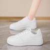 Womens Vulcanize Shoes New Trendy Breathable White Sneakers Korean Style Thick-Soled Sports Casual Board Shoes Platform Sneakers
