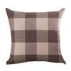 45cm Plaid Print Flachs Quadrat Kissenbezug Kissenbezug Kissenbezug Home Decor