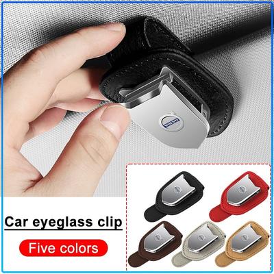 Auto Sun Visor Glasses Box Sunglasses Clip Card Ticket Holder Stand Sticker For XC90 XC60 XC70 XC40 V90 V60 V40 C70 C30 S80
