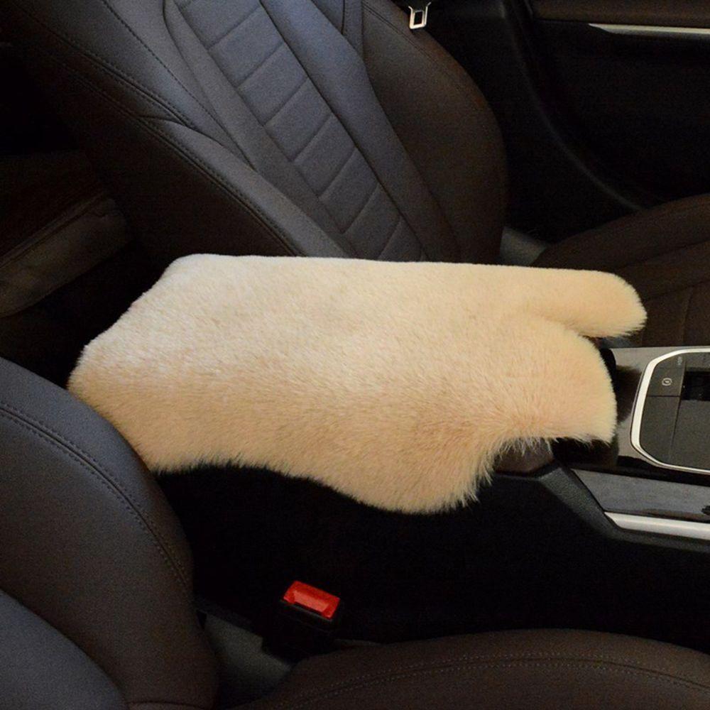 Plush Automobile Furry Cover Anti-slip Auto Protection Cushion Arm Rest Protector Mat  Car