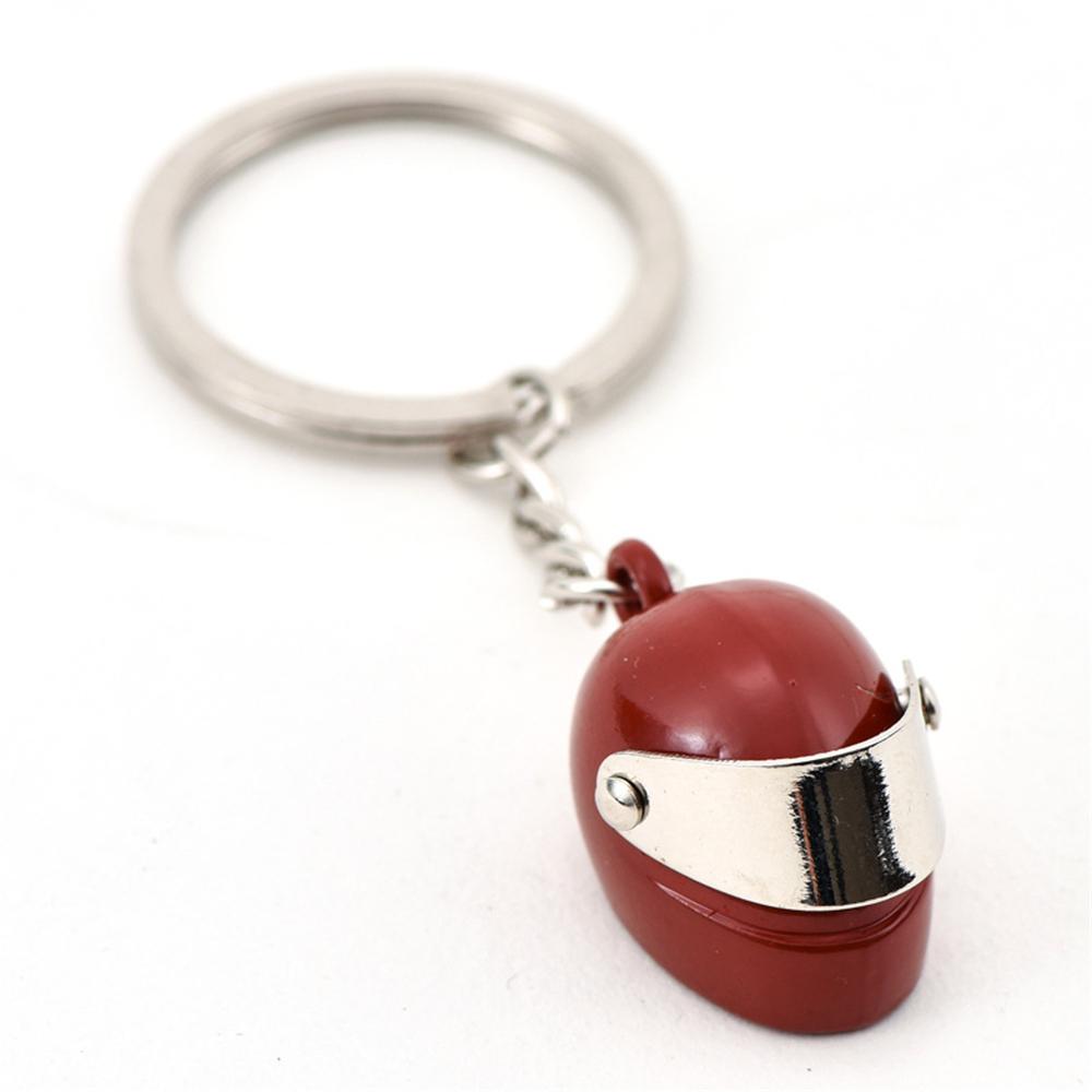 New Motorcycle Helmets Key Chain For Women Men Cute Safety Helmet Car Keychains Bags Accessories Key Ring Gift Jewelry
