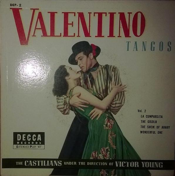 

7inch Record CASTILIANS - Valentino Tangos Vol. 2 DEP2 DECCA Japan Latin Used