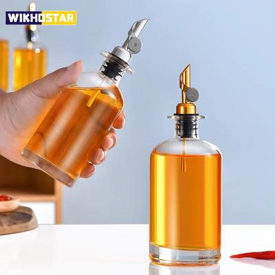 Glasflasche mit Olivenölspender, Gewürzflasche, Essigflasche, Gewürzbehälter für Zuhause, Küchenutensilien, Küchenhelfer