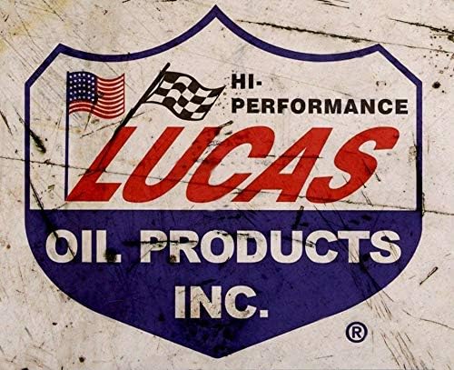 Металлическая жестяная табличка Для жестяной таблички Lucas Oil Автозаправочная станция Авто Ржавый Металлическое украшение Масло Винтажная жестяная табличка Металлическая табличка 20x30cm（7.8x11.8inch）