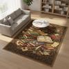 Library Books Photo Carpet Retro Education Floormat Modern Home Water-absorbing Non-slip Decor Rug for Study Bedroom Living Room