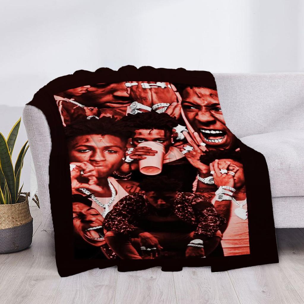 YoungBoy Never Broke Again Anime Decke Schule Sofa Decken & Überwürfe Zuhause und Dekoration Tagesdecke auf dem Bett Human Made Überwurf