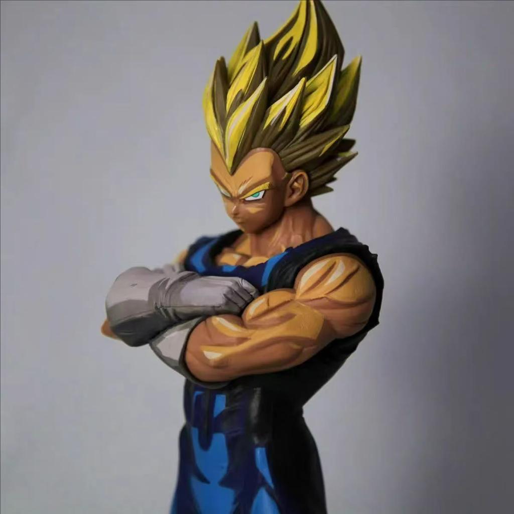 30cm Dragon Ball Z Goku Vegeta Comic Book Color Action Figures PVC Statue Collection Model Toys Doll Gift
